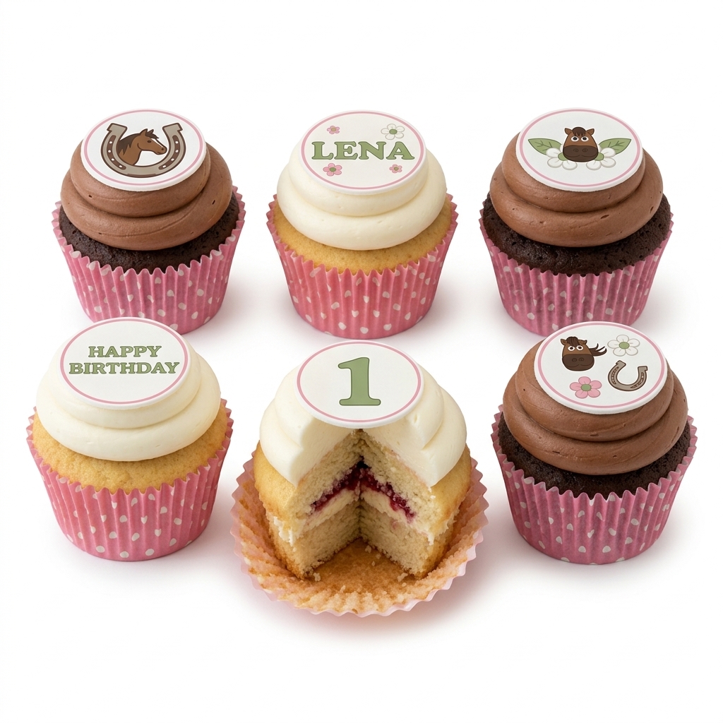 Horse & Pony Birthday Cupcakes for Girls