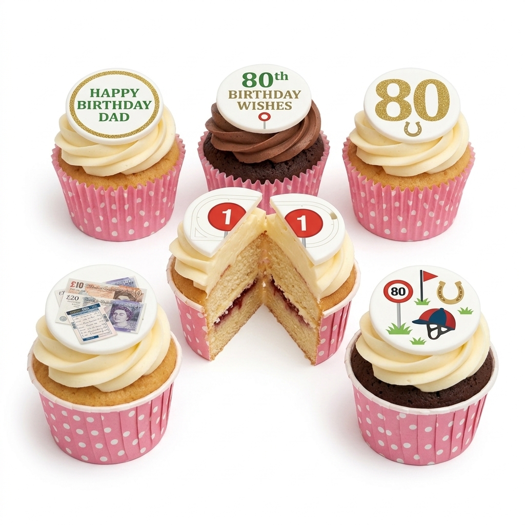 Horse Racing Birthday Cupcakes for Him