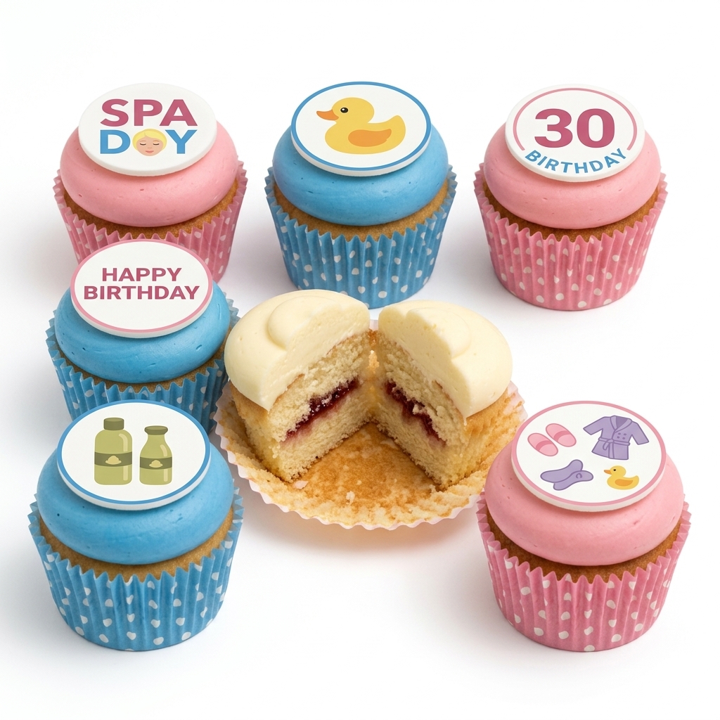 Spa Day Birthday Cupcakes for Her