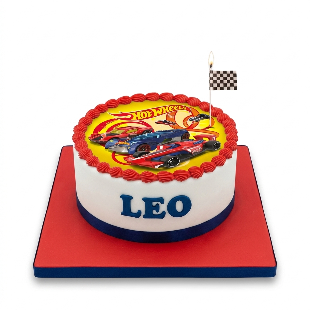 Hot Wheels Racing Car Birthday Cake