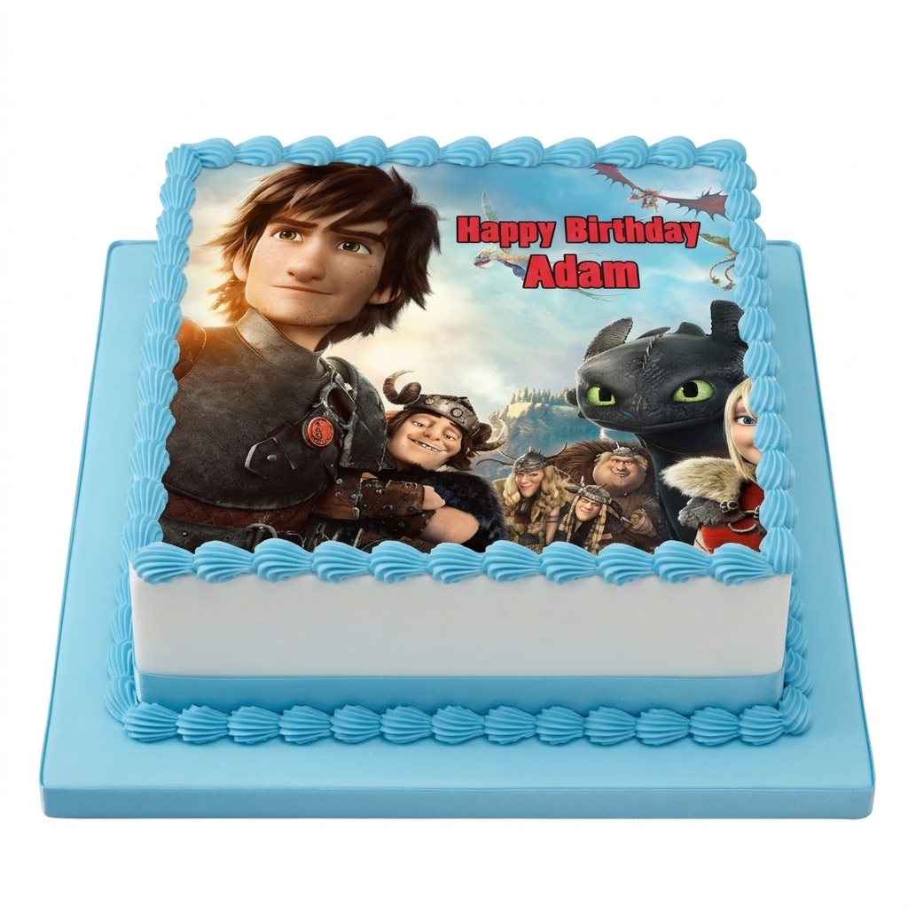 How to Train Your Dragon Birthday Cake