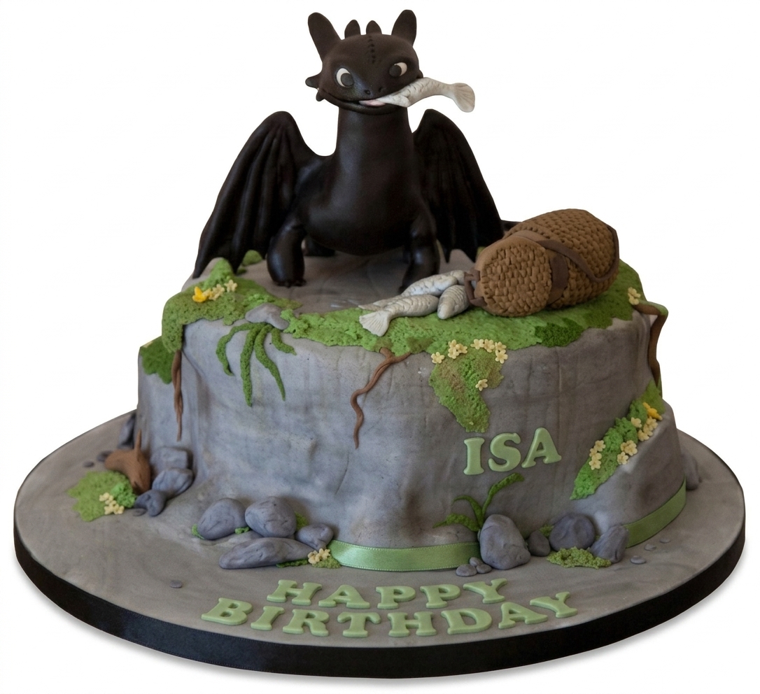 How To Train Your Dragon Toothless Birthday Cake