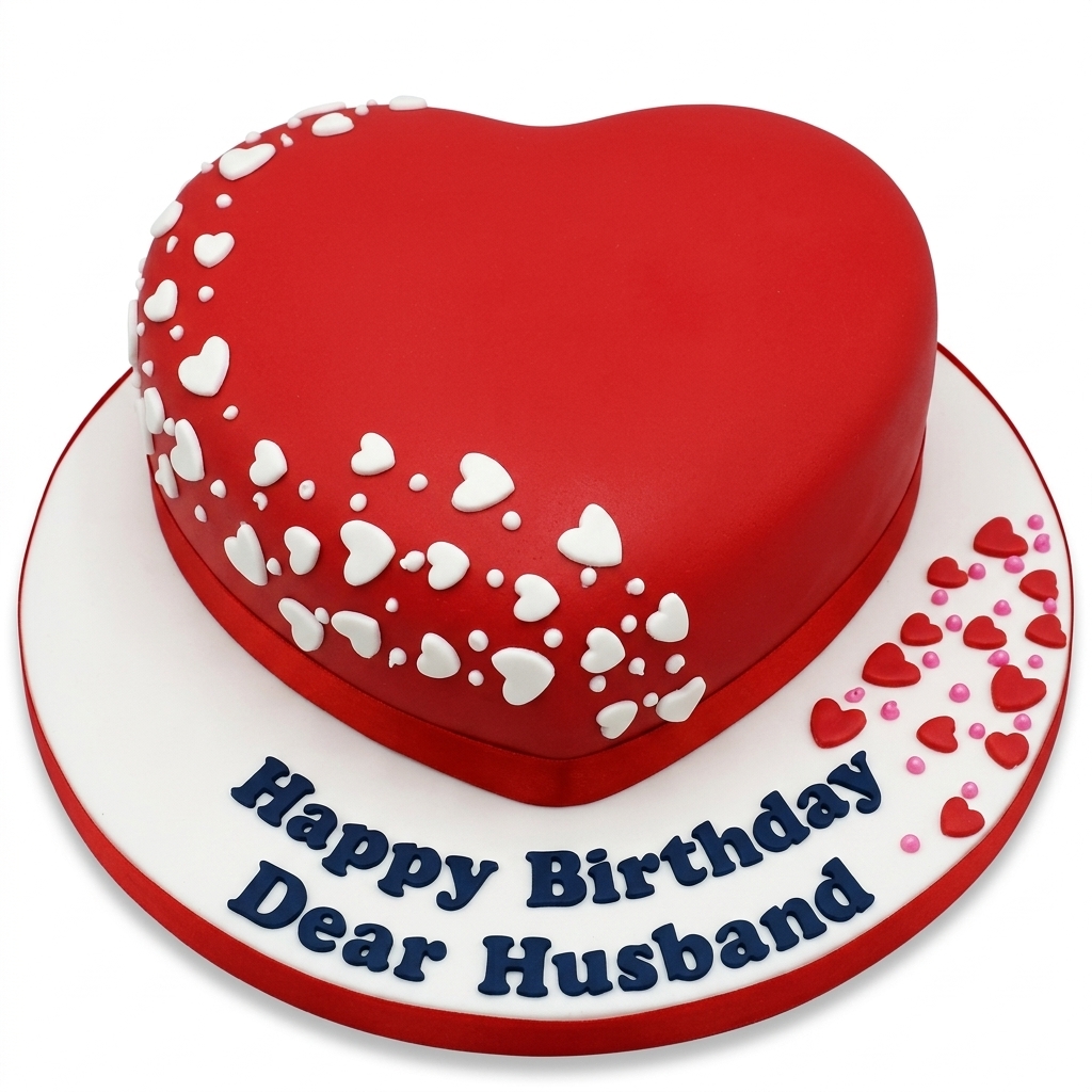 Romantic Heart Birthday Cake