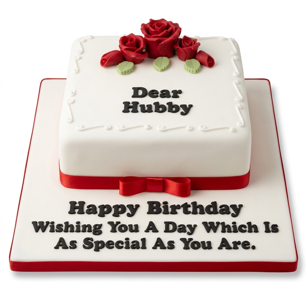 Red Rose Birthday Cake for Him
