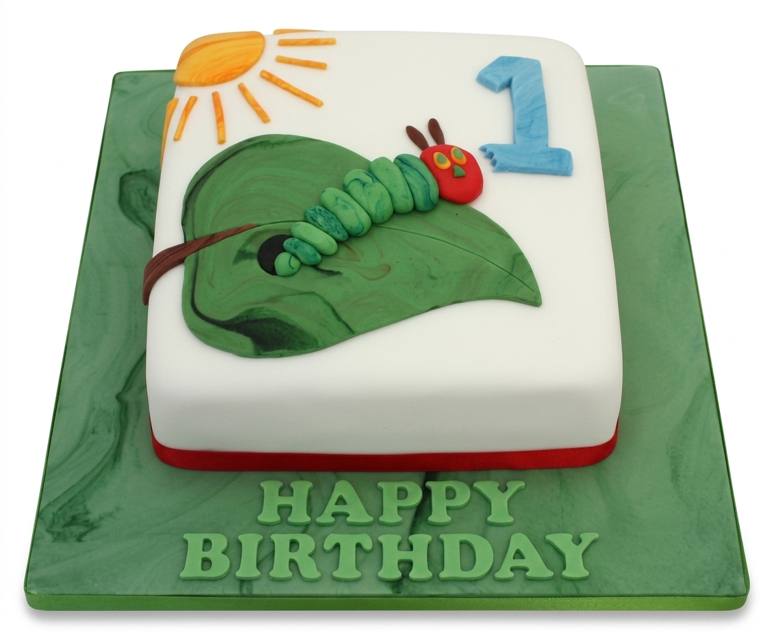 Hungry Caterpillar Birthday Cake for Kids