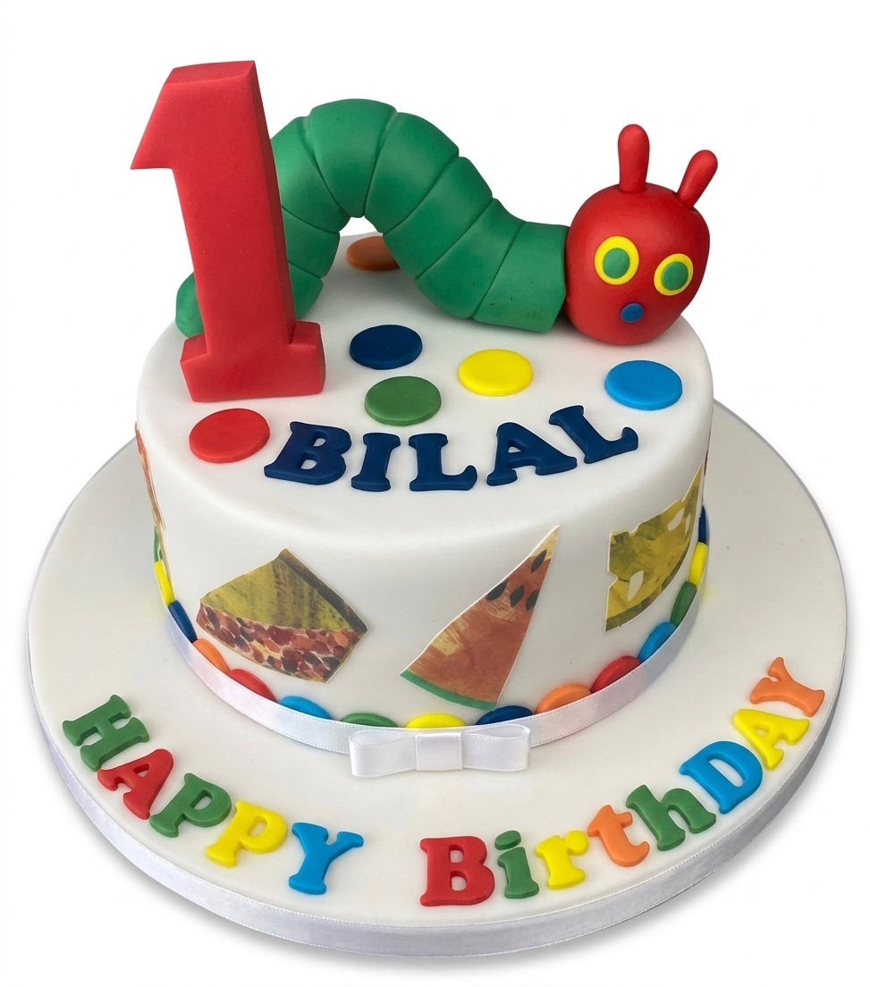 The Very Hungry Caterpillar Birthday Cake
