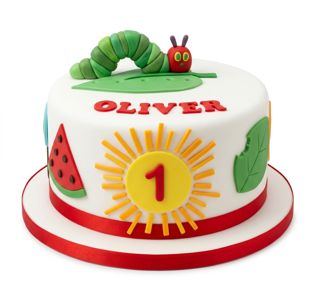 The Very Hungry Caterpillar Kids Birthday Cake