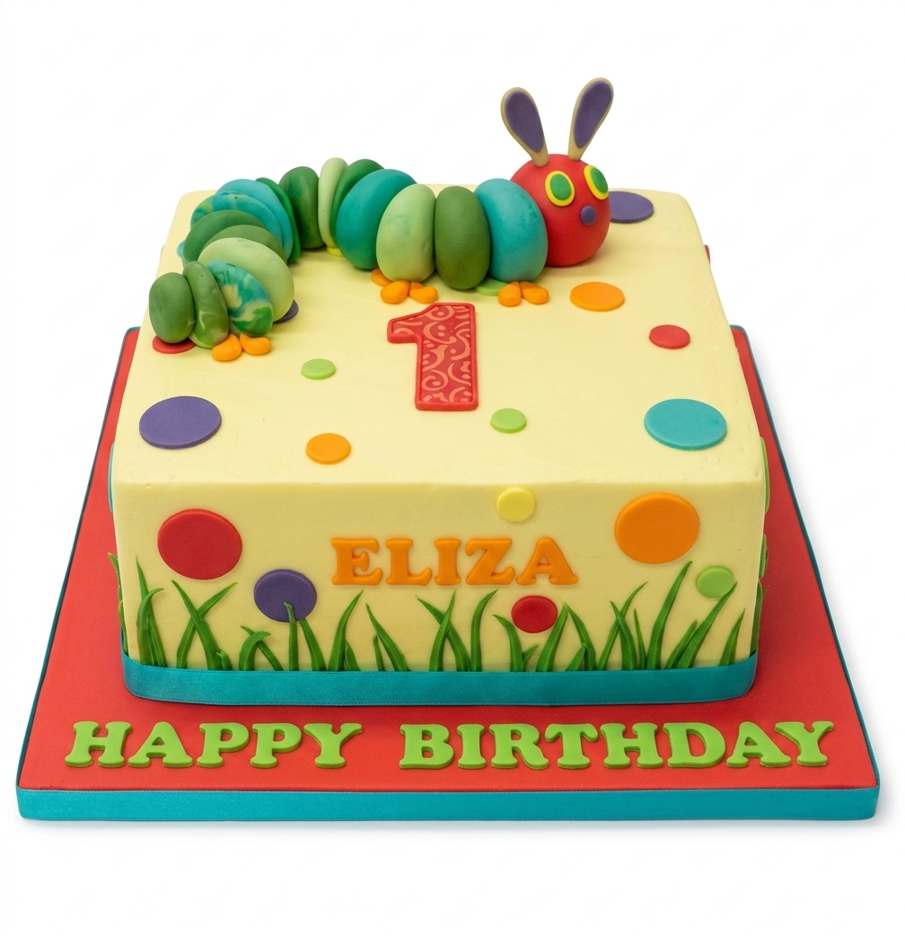 The Very Hungry Caterpillar Birthday Cake