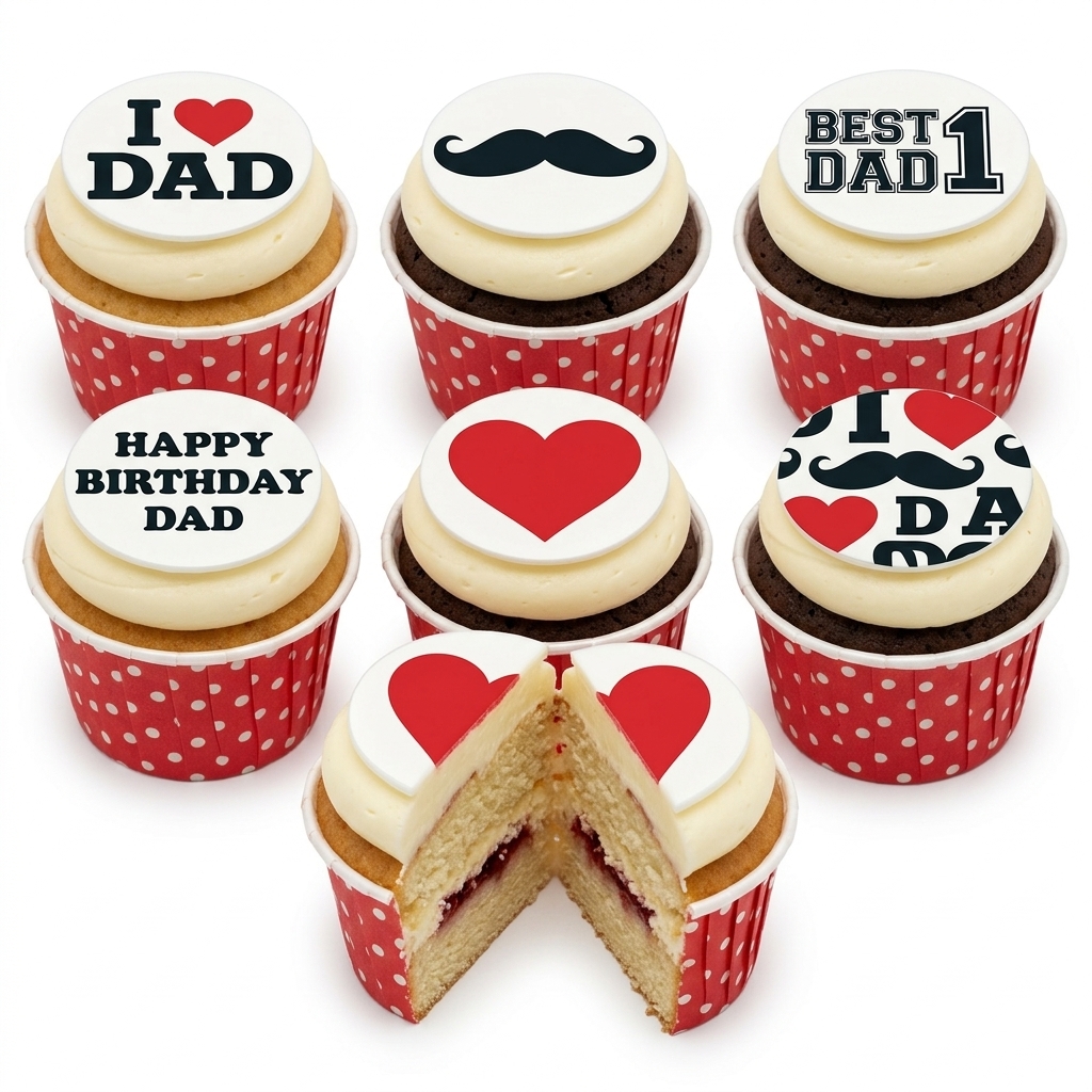 Dad's Birthday Cupcakes