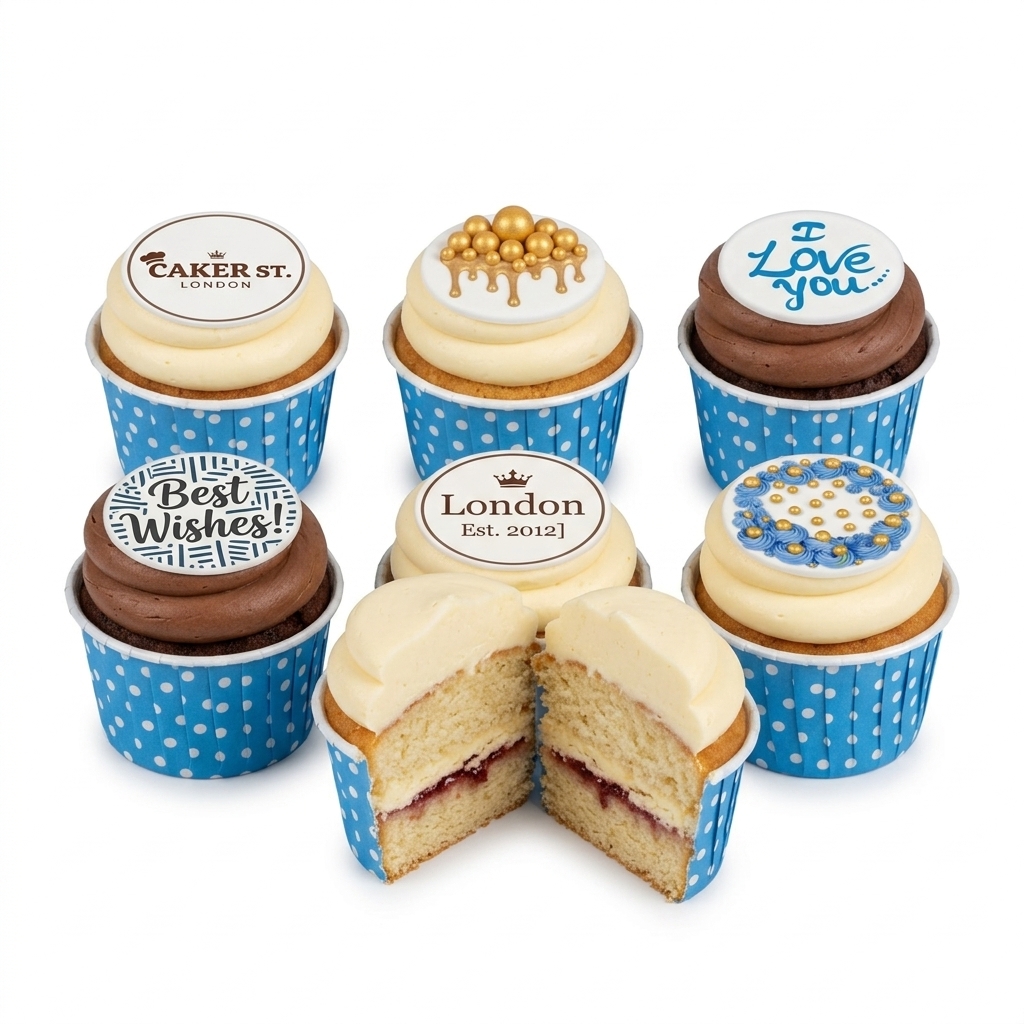 Elegant Adult Birthday Cupcakes