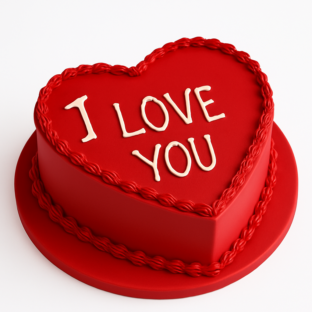 I Love You Cake