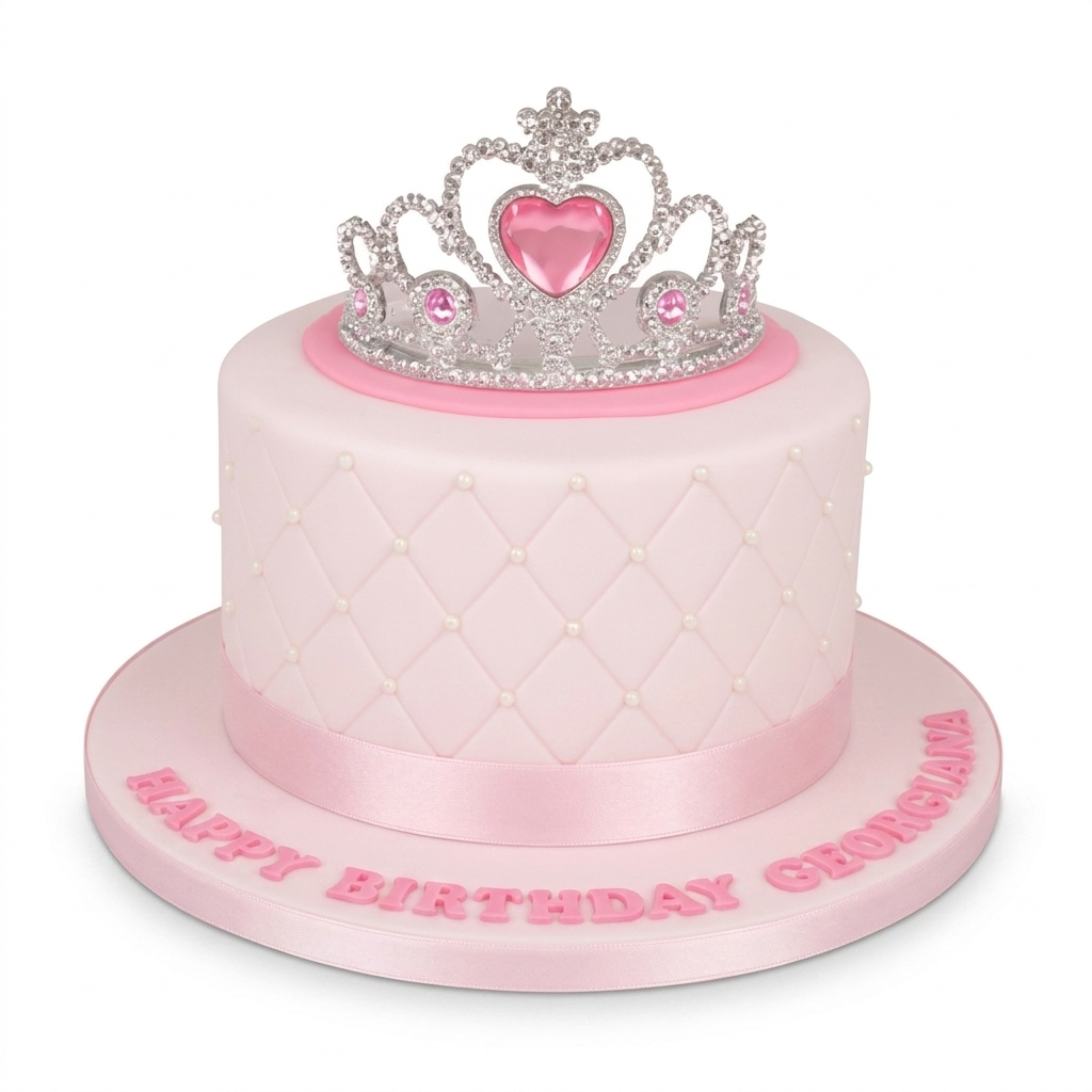 Princess Tiara Birthday Cake for Girls