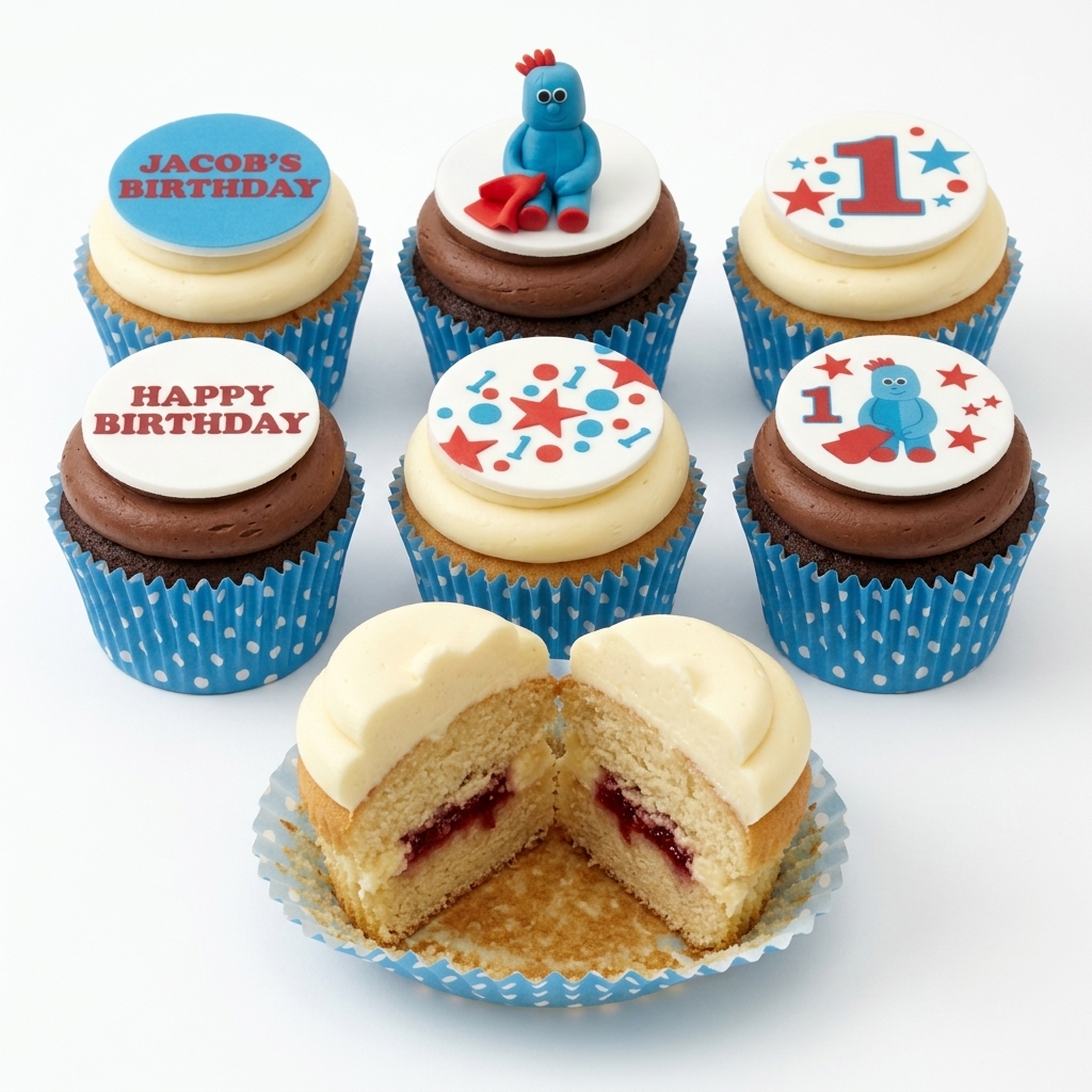 Igglepiggle 1st Birthday Cupcakes