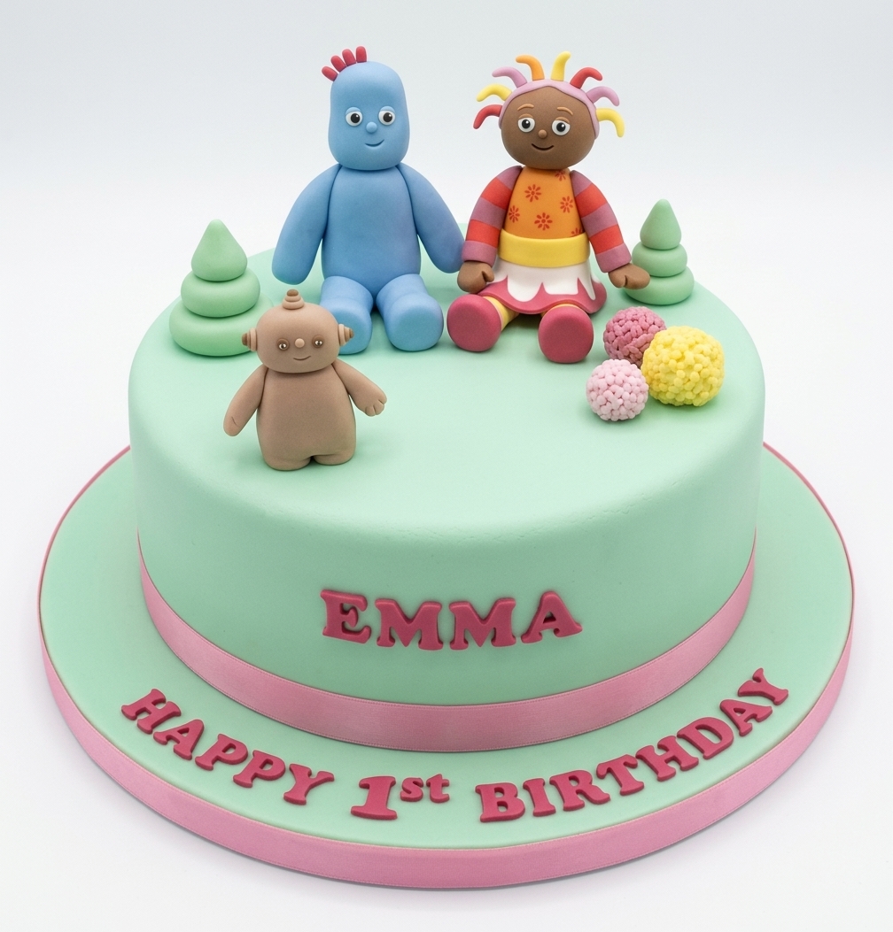 Personalised In The Night Garden 1st Birthday Cake