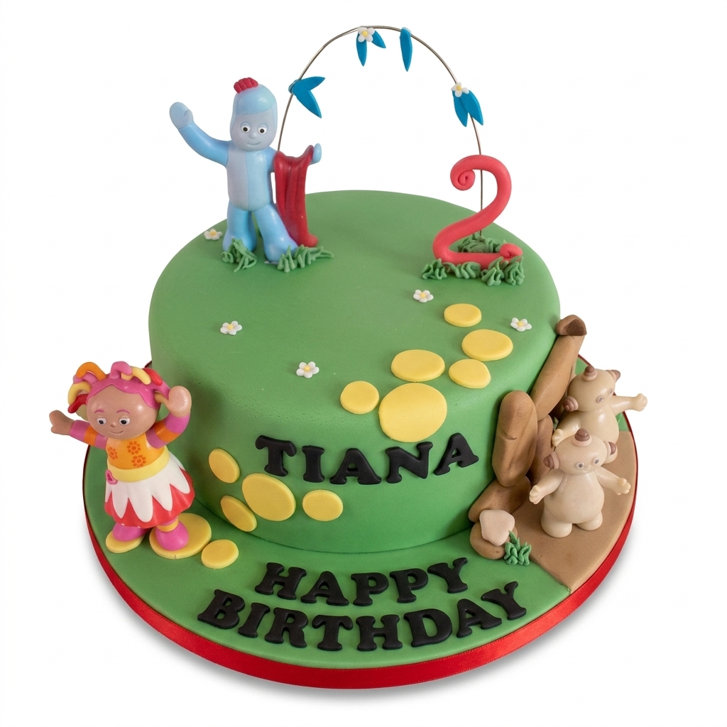 In the Night Garden Birthday Cake with Custom Age