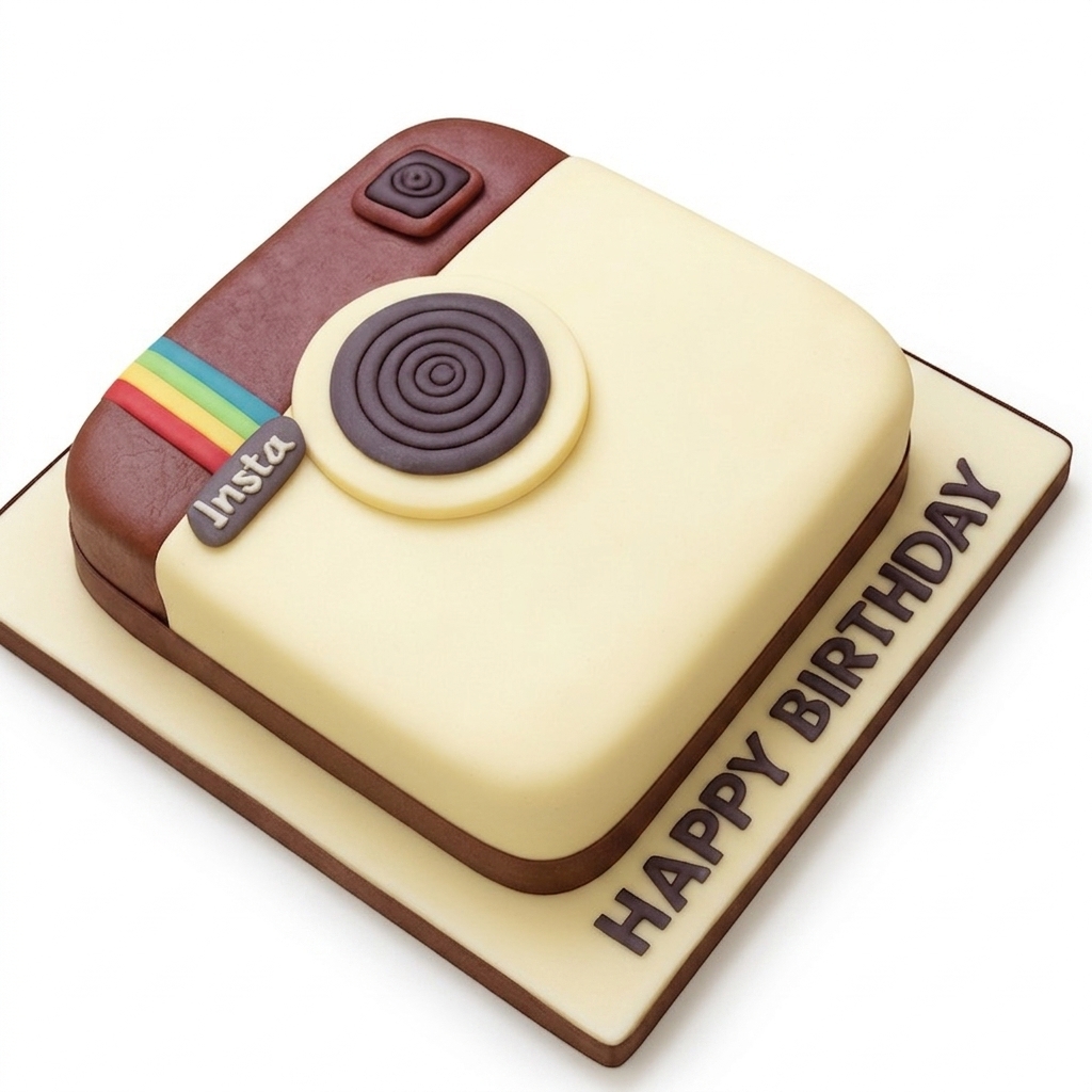 Instagram Theme Birthday Cake