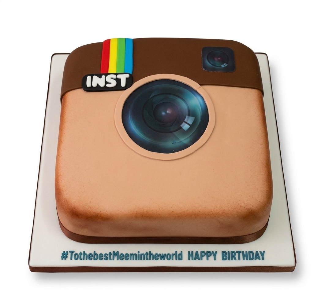 Instagram Theme Birthday Cake