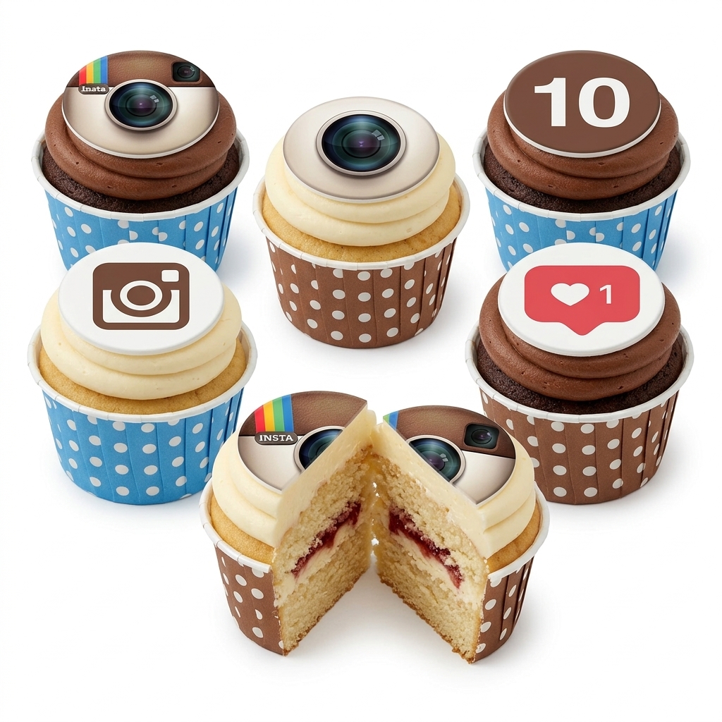 Instagram Theme Birthday Cupcakes