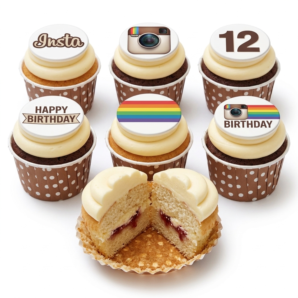 Instagram Theme Birthday Cupcakes