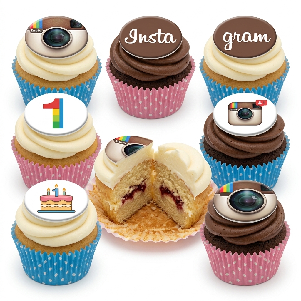 Instagram Theme Birthday Cupcakes