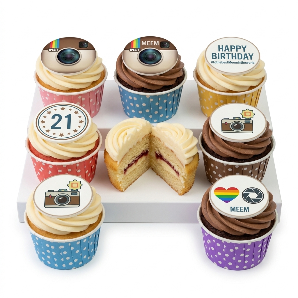 Custom Photography Theme Birthday Cupcakes