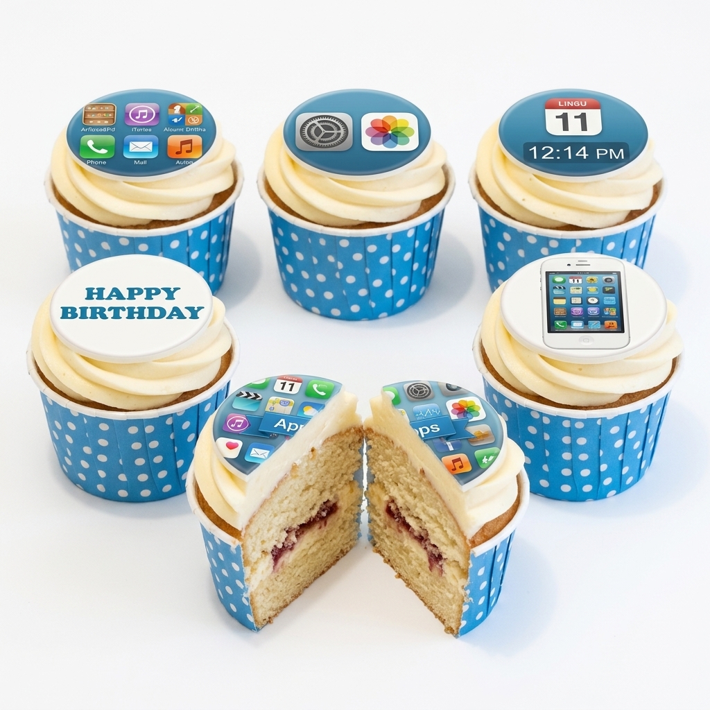 iPhone App Birthday Cupcakes