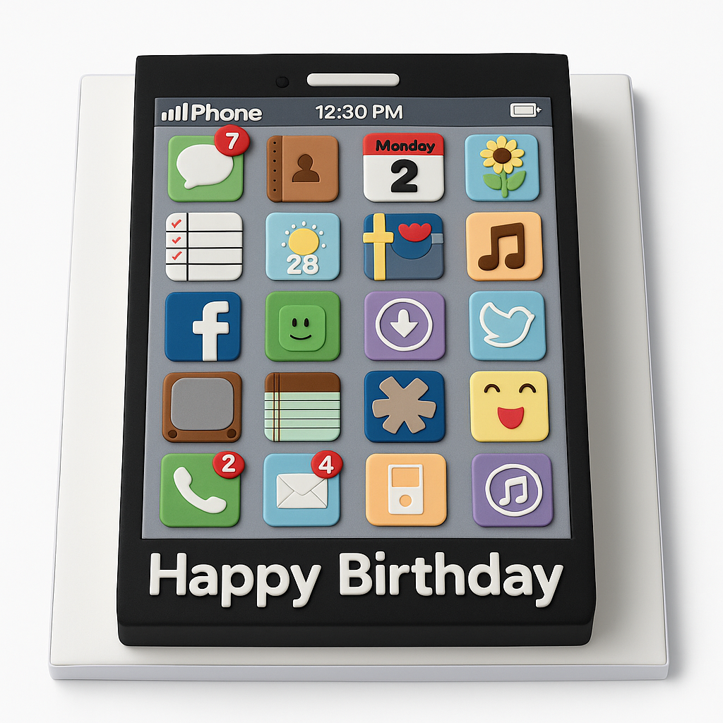 iPhone cake