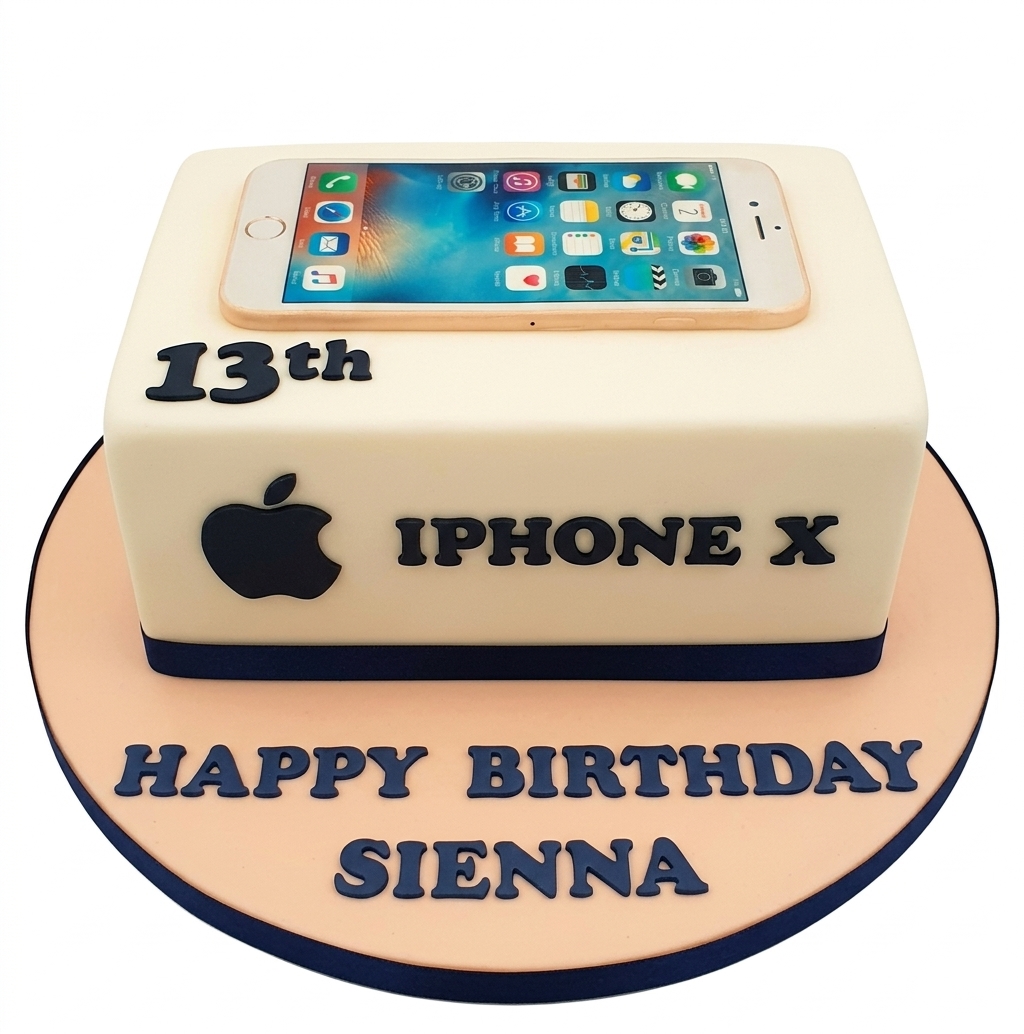 iPhone Theme Birthday Cake