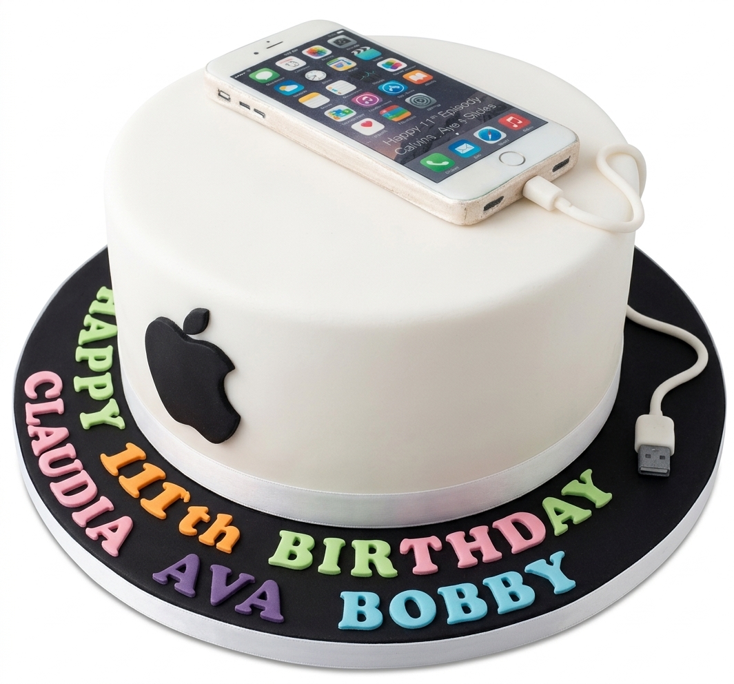 iPhone Theme Birthday Cake