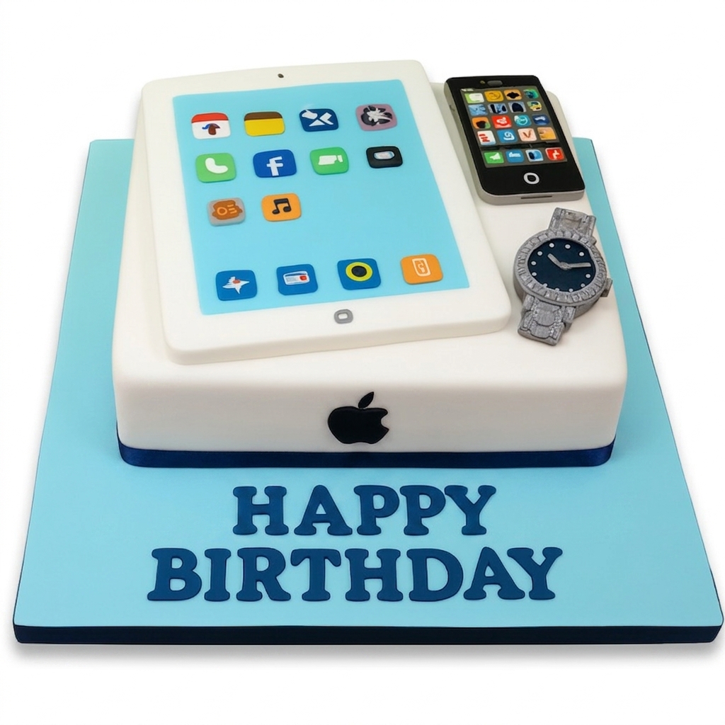 iPhone iPad Tech Gadget Birthday Cake