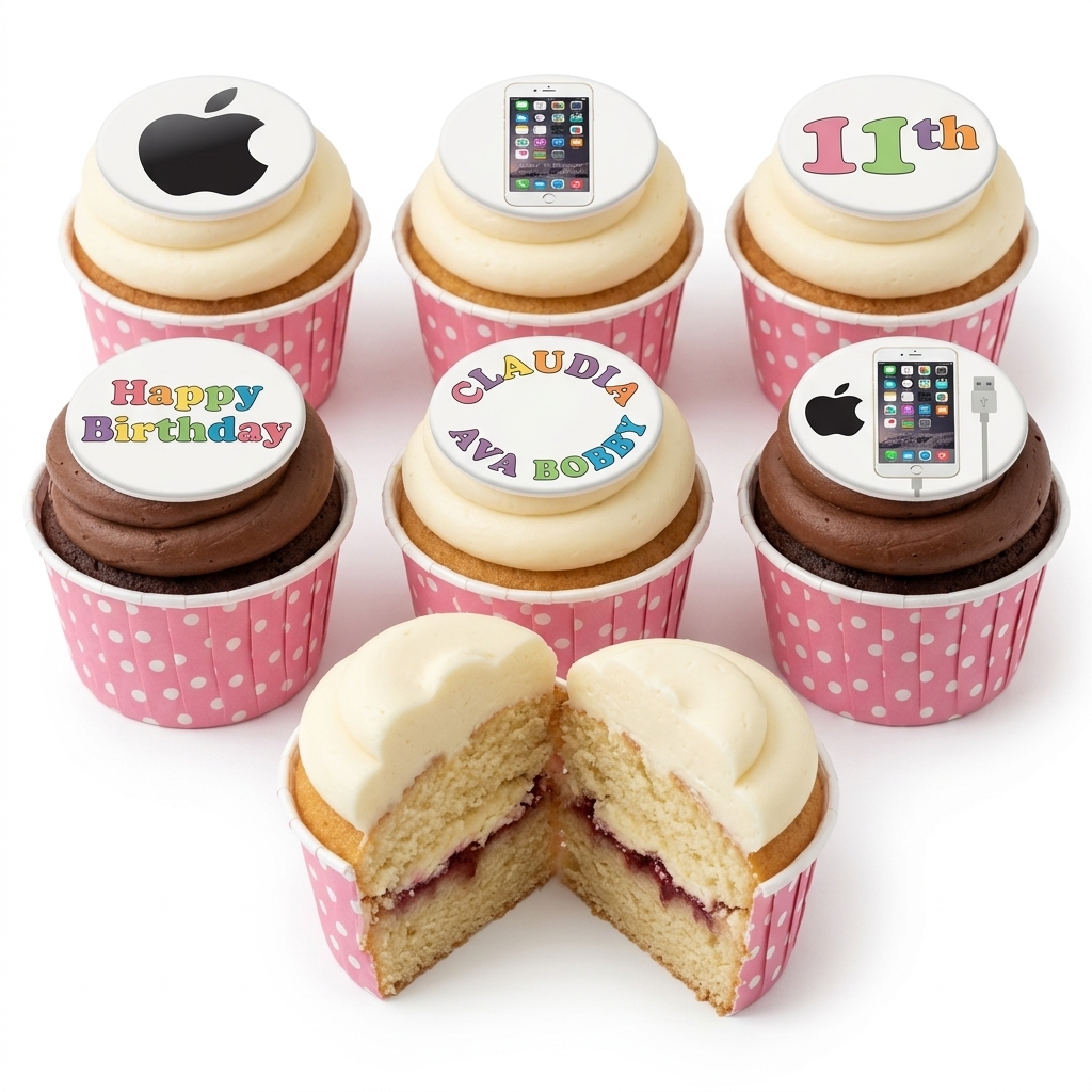 Apple & iPhone Theme Birthday Cupcakes