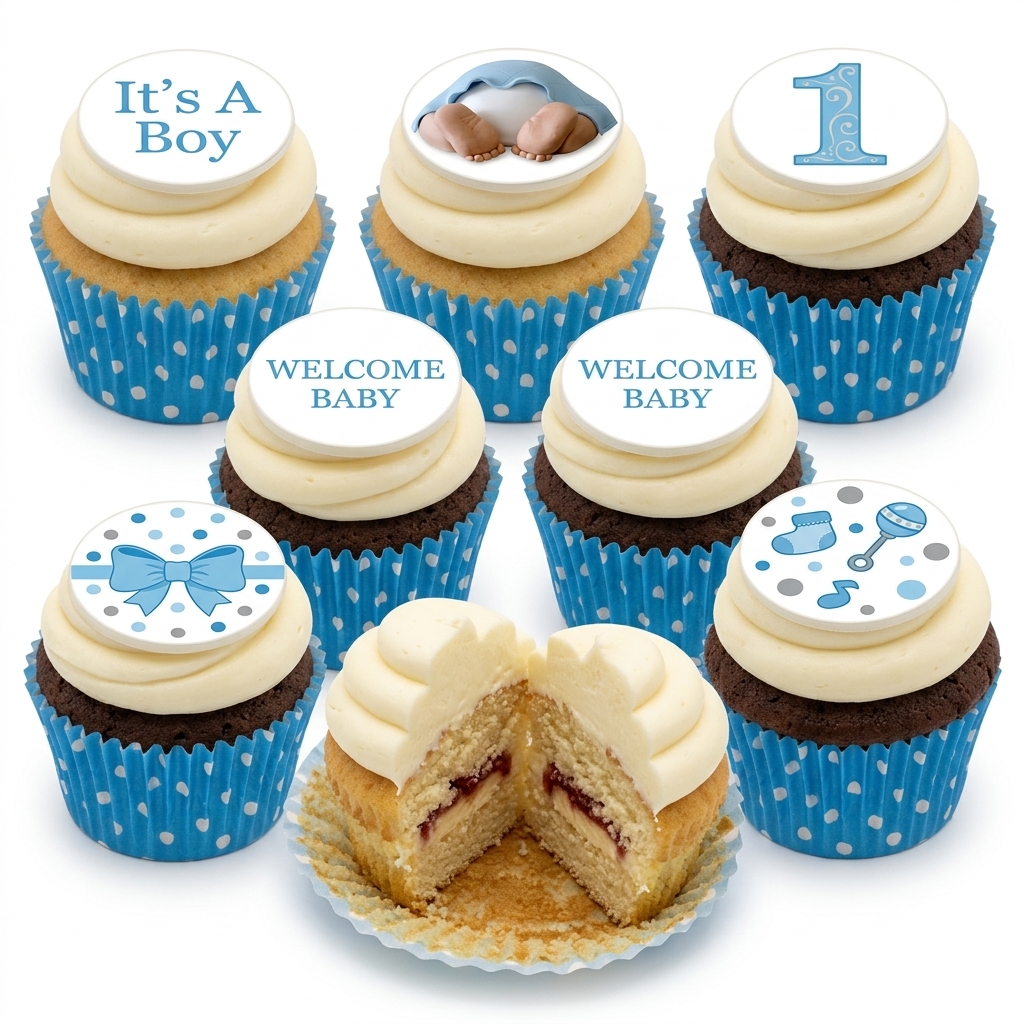 Baby Shower Cupcakes for Boys