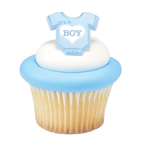 Its a Boy Cupcake With Ring - Pack of 6