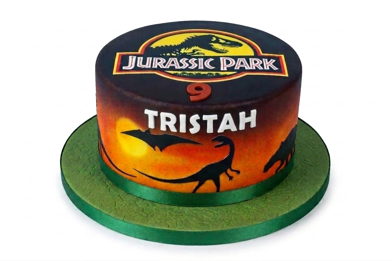 Jurassic Park Dinosaur Birthday Cake