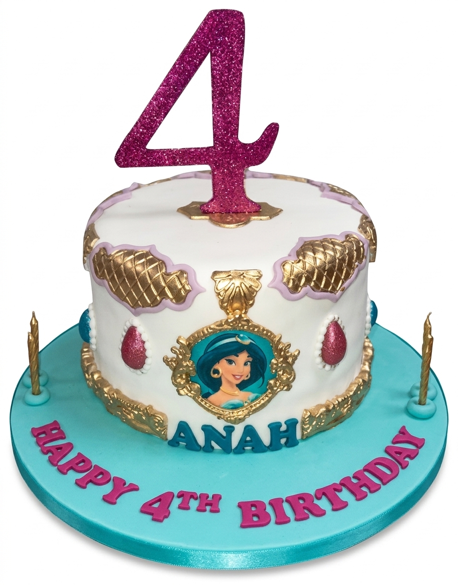 Princess Jasmine Birthday Cake