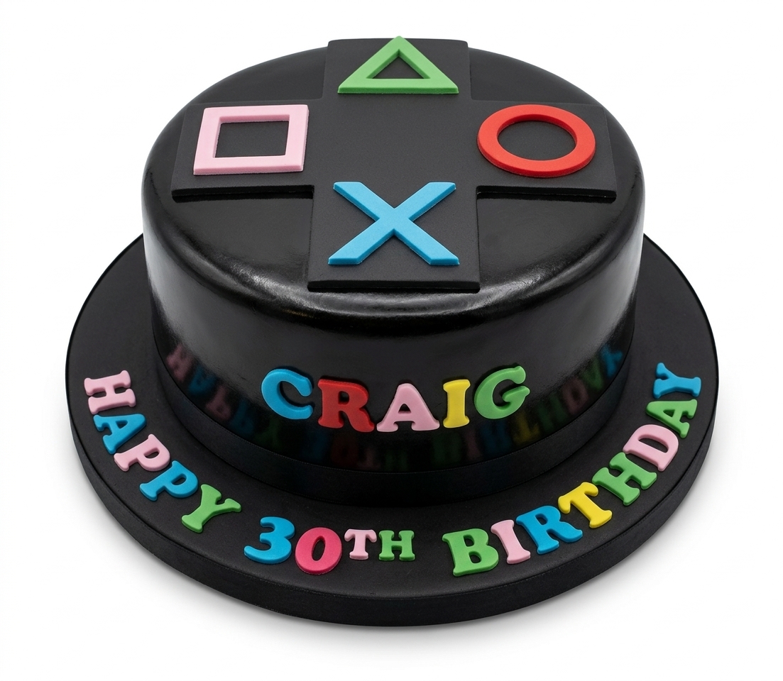 Gaming Controller Birthday Cake | Custom Age & Name