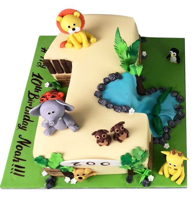 Jungle Birthday Cake For Kids