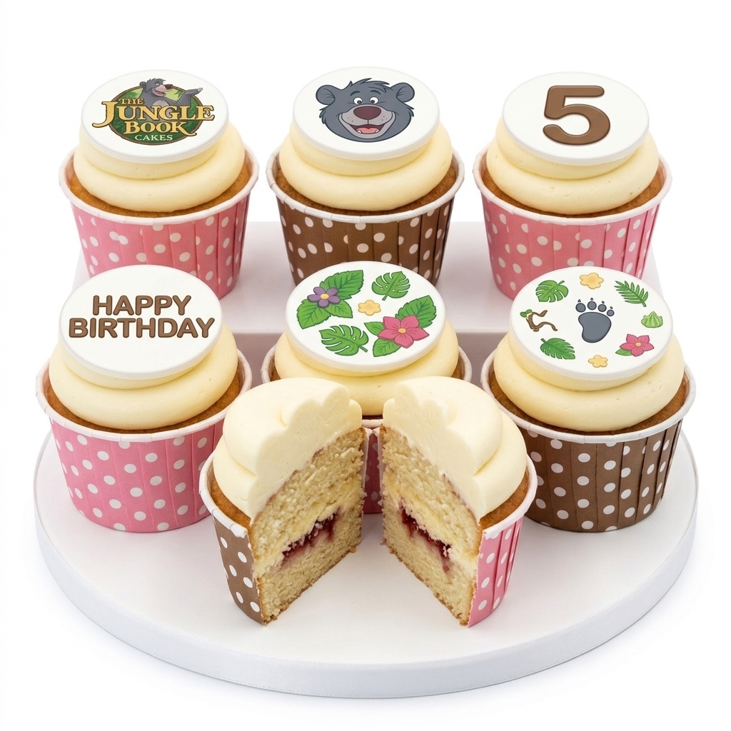 Jungle Book Birthday Cupcakes