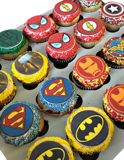 Justice League Theme Cupcakes