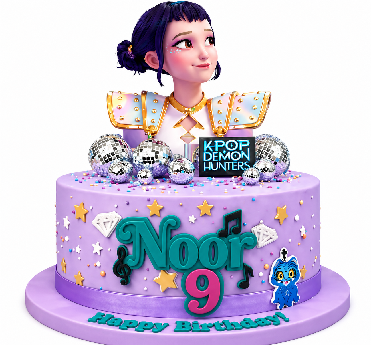 K-Pop Demon Hunters Birthday Cake
