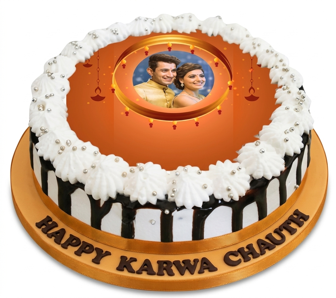Karwa Chauth Photo Cake