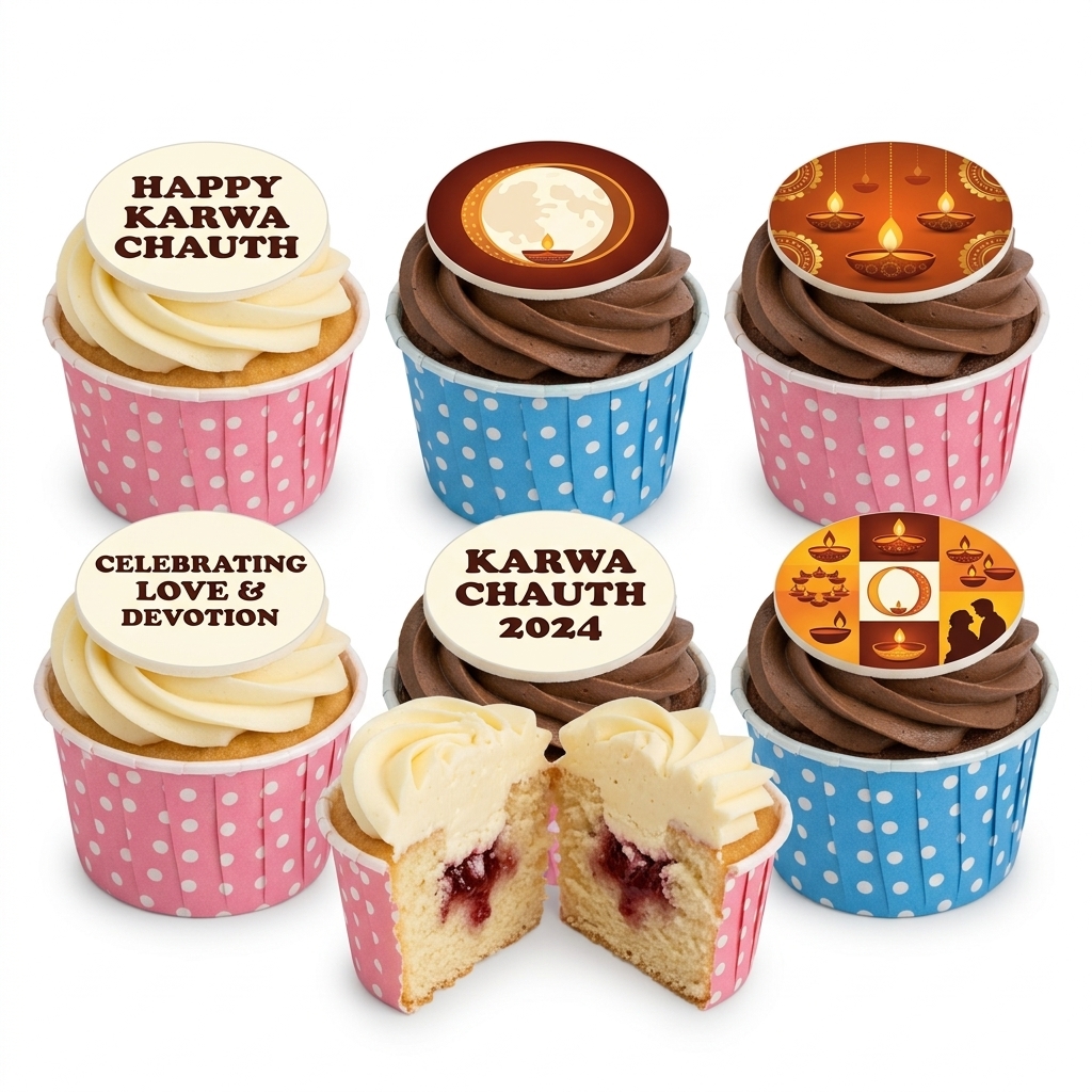 Karwa Chauth Celebration Cupcakes
