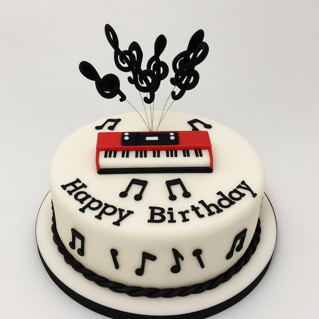 keyboard cake