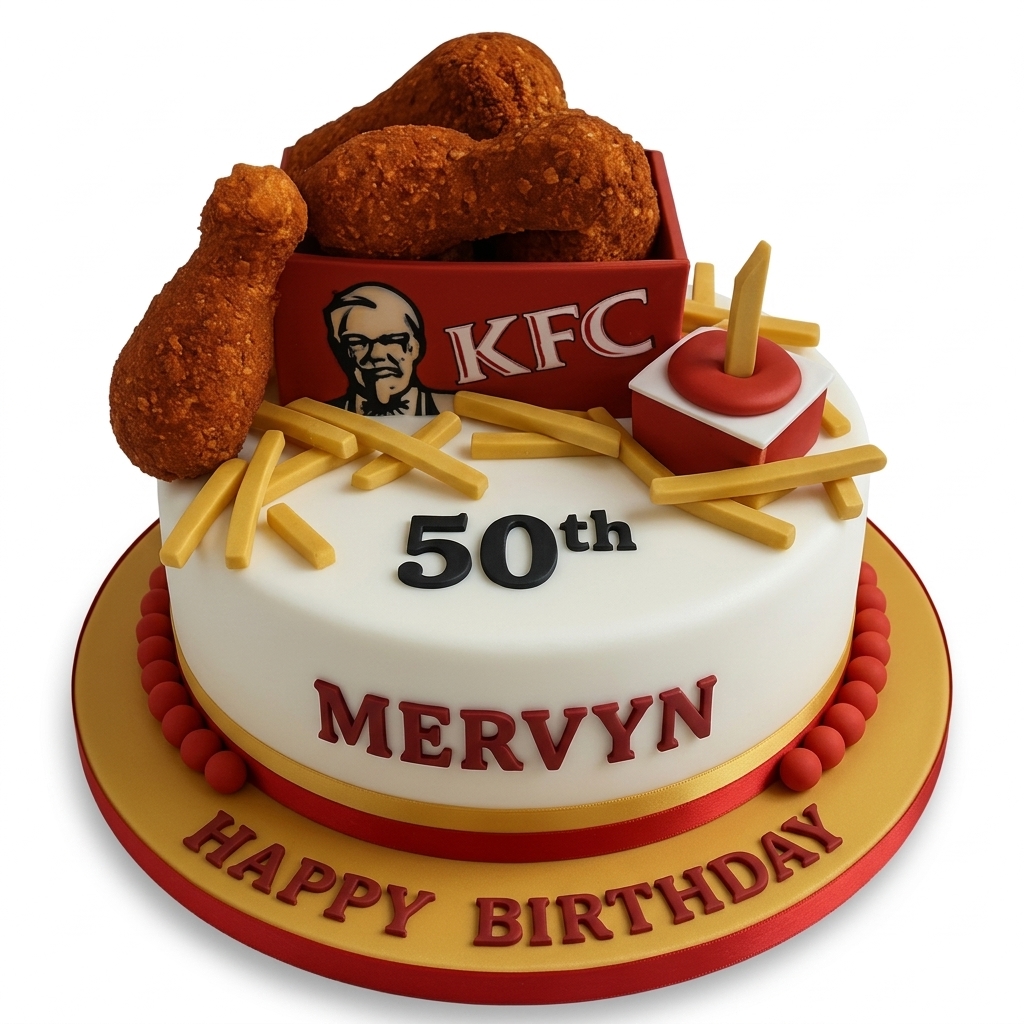 KFC Bucket Birthday Cake