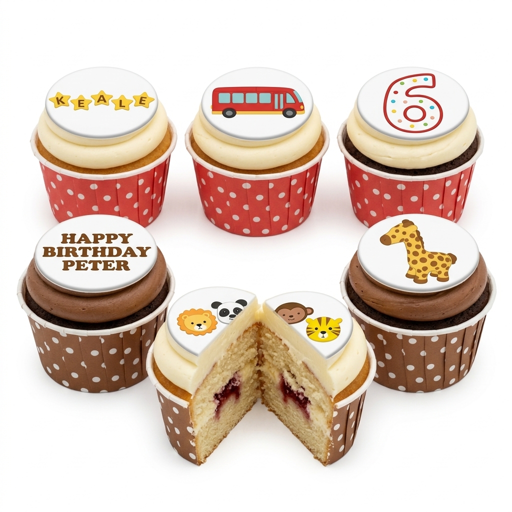 Jungle Safari Birthday Cupcakes for Kids