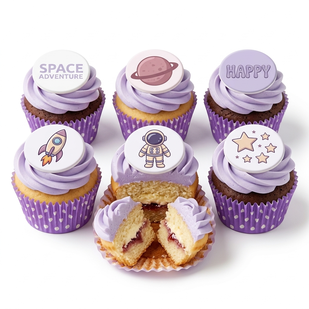 Space Adventure Birthday Cupcakes