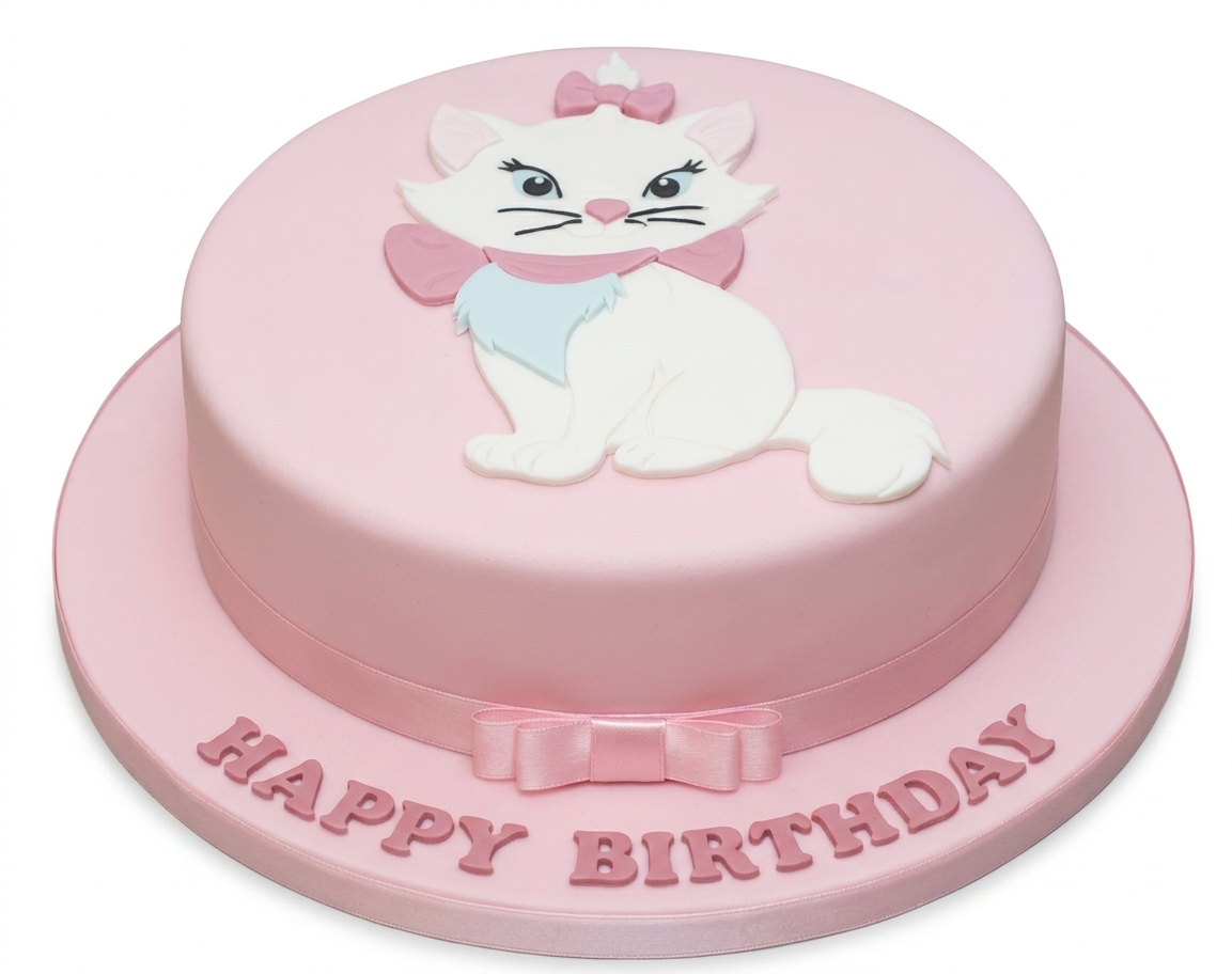 Marie Cat Birthday Cake for Girls