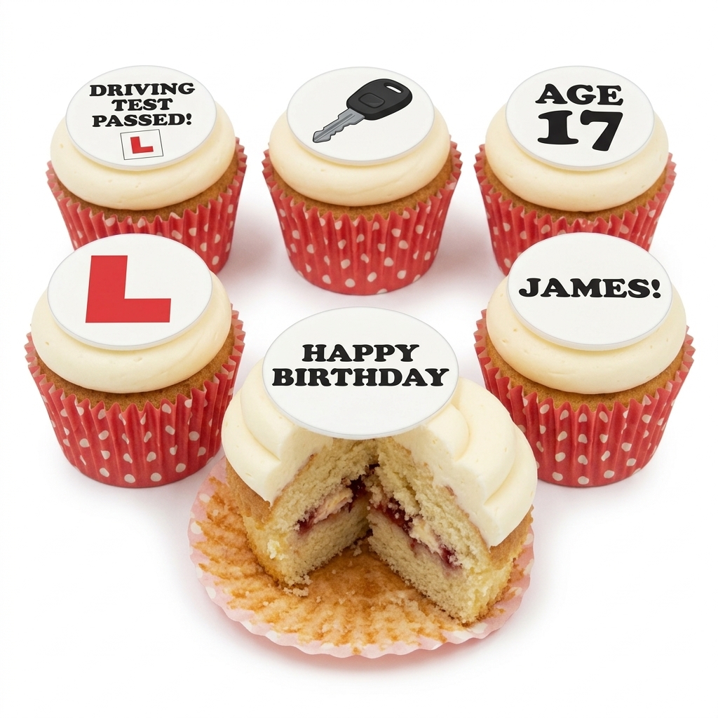 Driving Test Passed Birthday Cupcakes