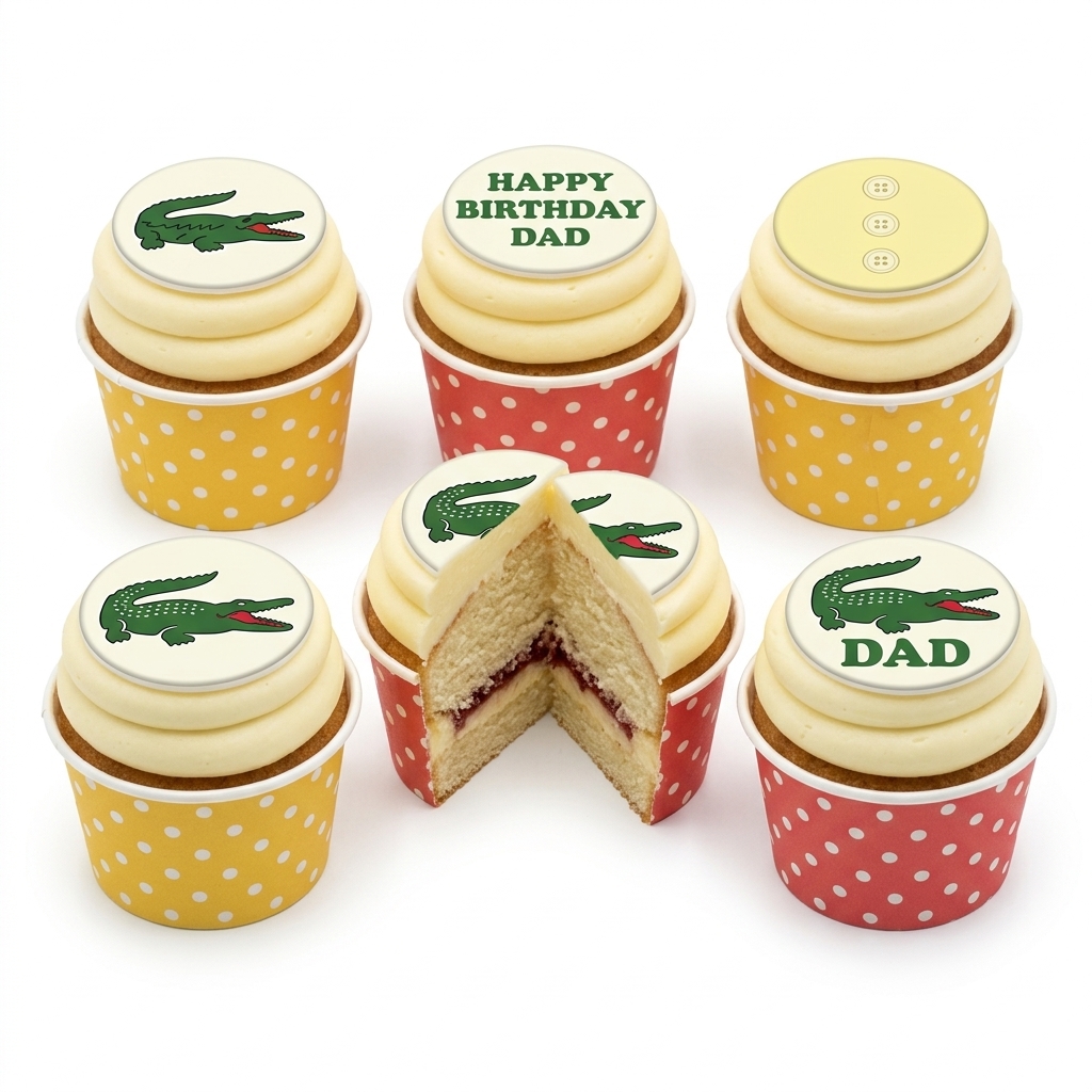 Crocodile Theme Birthday Cupcakes for Him