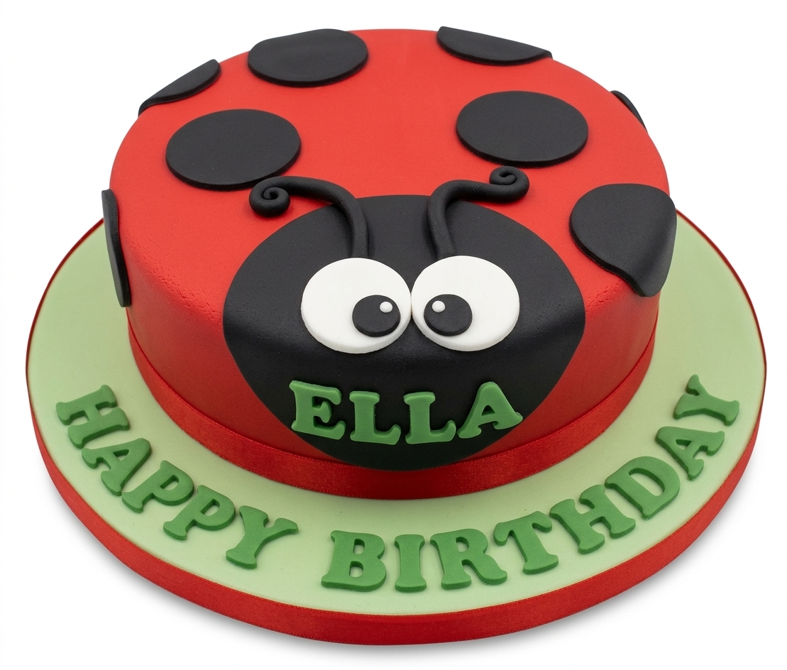 Ladybug Birthday Cake